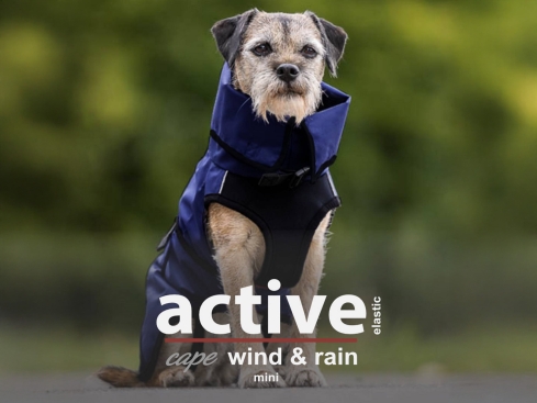 Active Cape Elastic Wind & Rain Mini dark blue