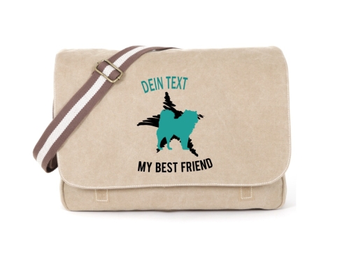 Akita Canvas Tasche sahara Dog Star