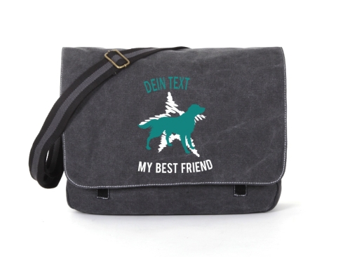 Australian Shepherd Canvas Tasche schwarz Dog Star