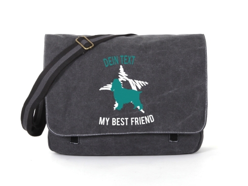 Cocker Spaniel Canvas Tasche schwarz Dog Star