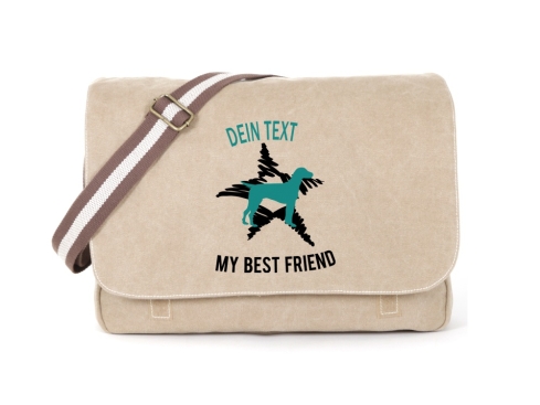 Dalmatiner Canvas Tasche sahara Dog Star