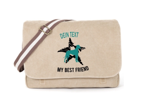 Deutsche Dogge Canvas Tasche sahara Dog Star