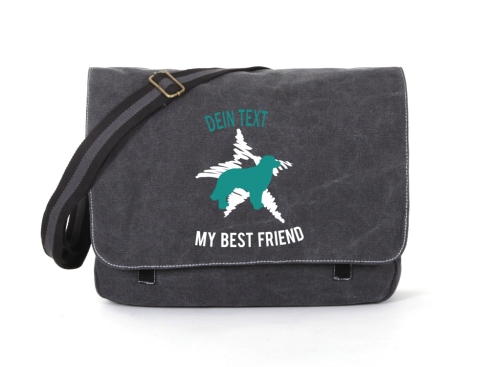 Hovawart Canvas Tasche schwarz Dog Star