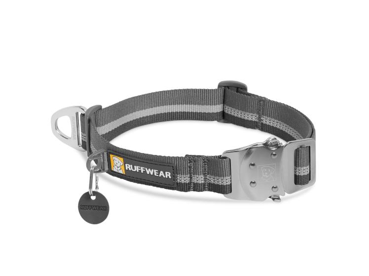 Ruffwear Top Rope™ Hundehalsband mit Metalllverschluss Granite Gray 1