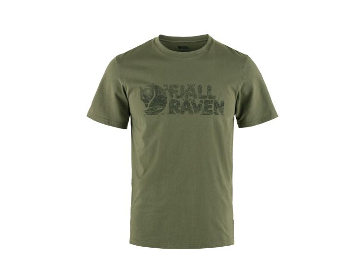Fjällräven Lush Logo T-Shirt für Herren Laurel Green 1