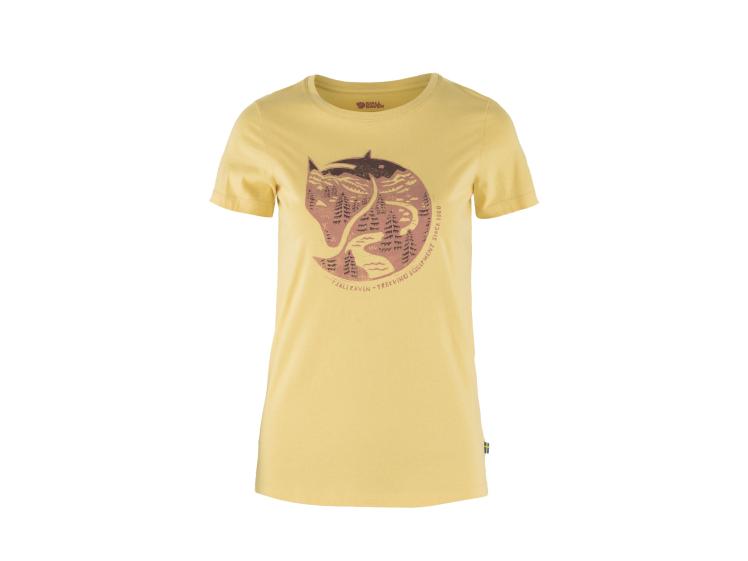 Fjällräven Arctic Fox T-Shirt Damen Mais Yellow  1