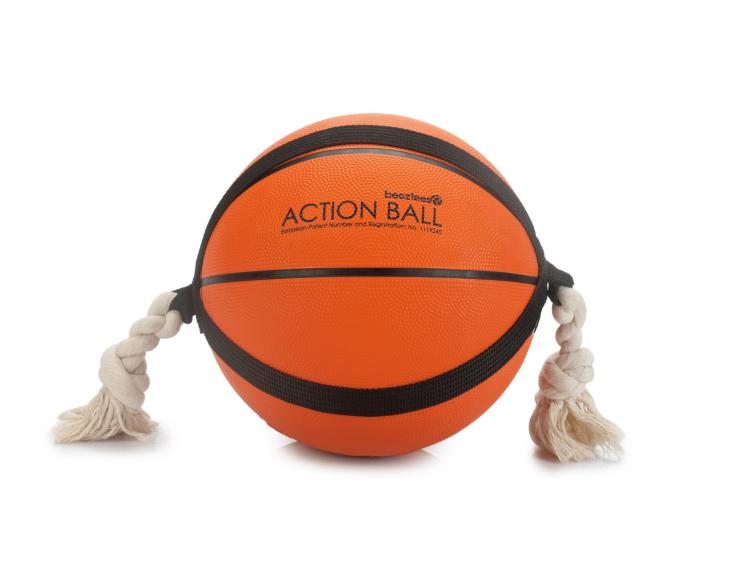 Beeztees Action Basketball mit Tau für Hunde 1
