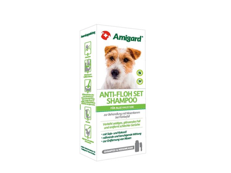 Amigard Anti-Floh Set Shampoo + Flohkamm 1