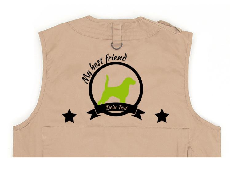 Beagle Hundesport Weste khaki Best Friend 1