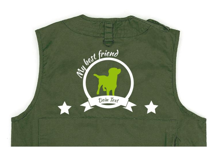 Labrador Hundesport Weste oliv Best Friend 1