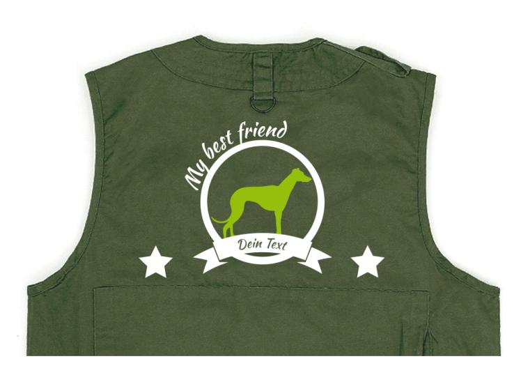 Windhund Hundesport Weste oliv Best Friend 1