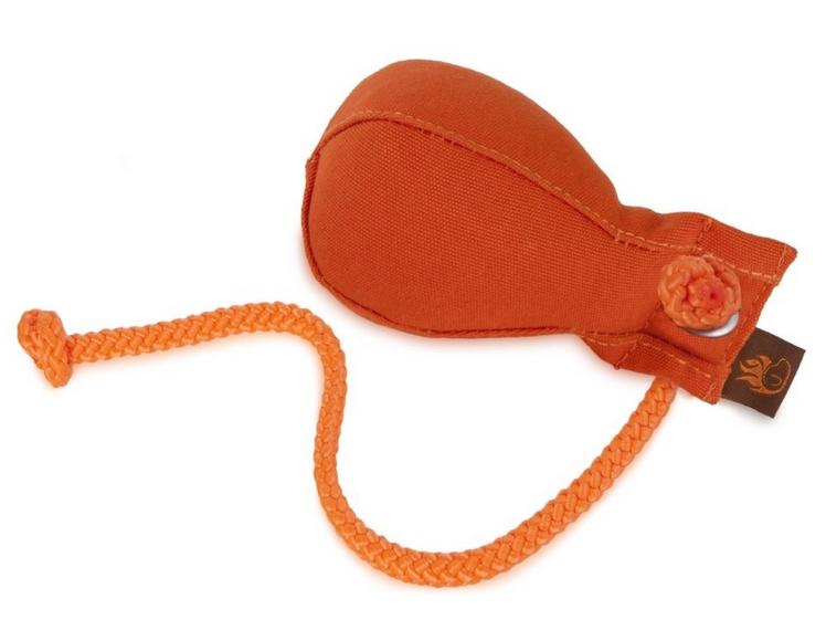 Firedog Dummy Ball mit Wurfhilfe orange 150g 1