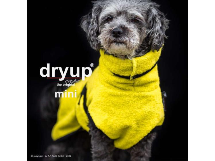 Dryup Cape Hundebademantel Mini lime 1