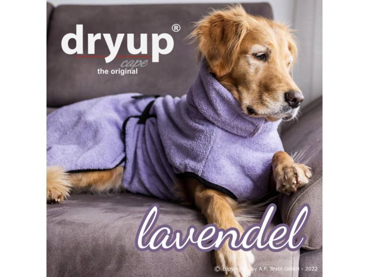 Dryup Cape Hundebademantel lavendel 1