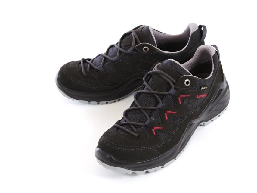 Lowa Sirkos Evo GTX® Lo Damenschuhe anthrazit/beere 6 (39,5) 1