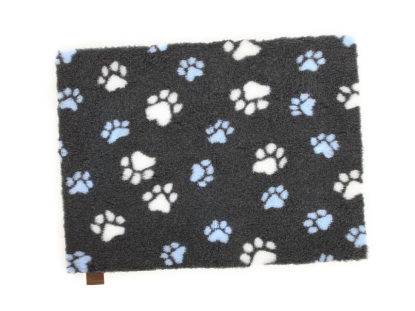 B-Ware Original Vetbed Isobed SL dunkelgrau mit blauen Pfoten 75 x 50 cm 1