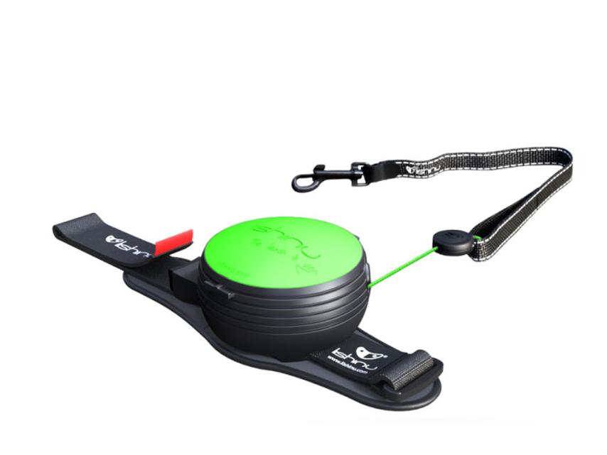 Lishinu 3 Handy Roll Hundeleine mit Full-STOP Knopf neongrün 5 - 7 kg 1