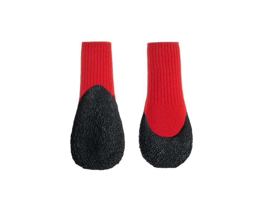 Goo-eez Lites Hundeschuhe 4-er-Pack rot/schwarz M 1