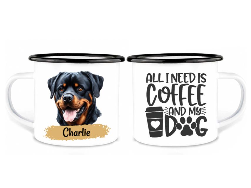 Hunde Tasse - individuelle Emailletasse 1