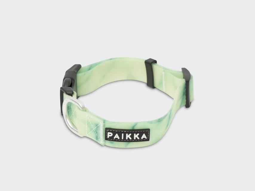 Paikka fluoreszierendes Halsband für Hunde Marmorgrün 1