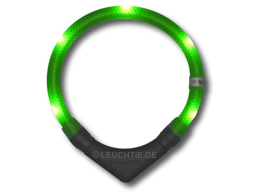 Hundehalsband LEUCHTIE Plus neongrün 37,5 1