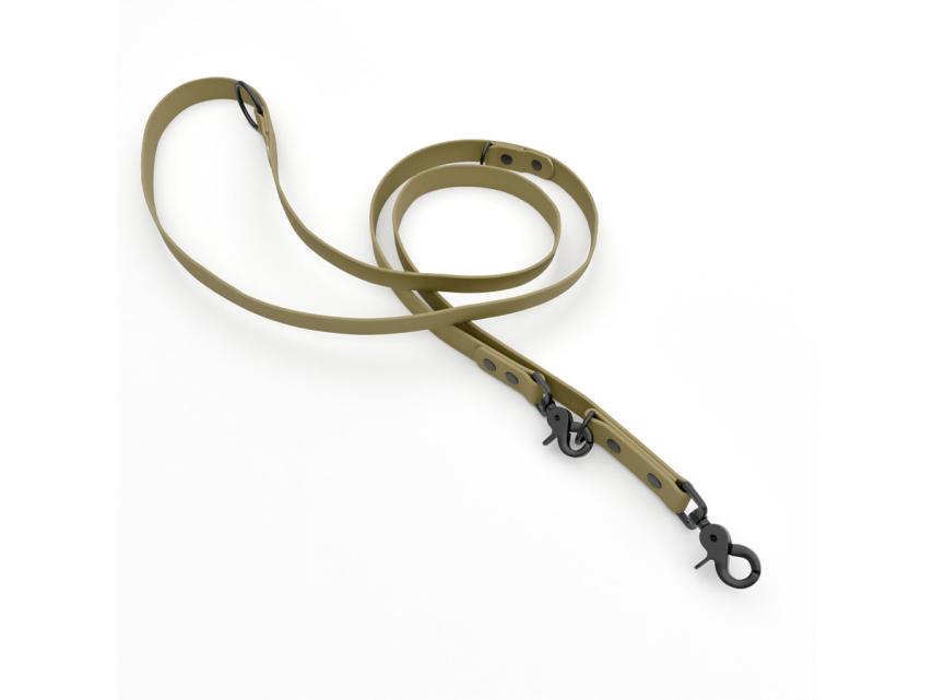 Captain’s Biothane verstellbare Hundeleine Fundstück Schlamm 13mm/200cm Schwarz Scherenkarabiner Scherenkarabiner Schrauben 1