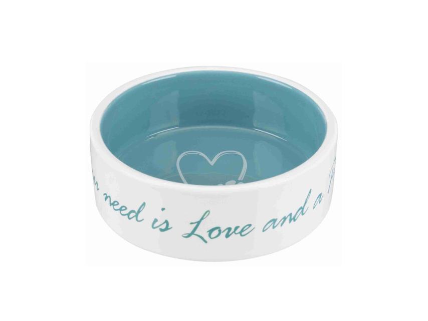 Keramik Hundenapf Pet's Home creme/petrol 1