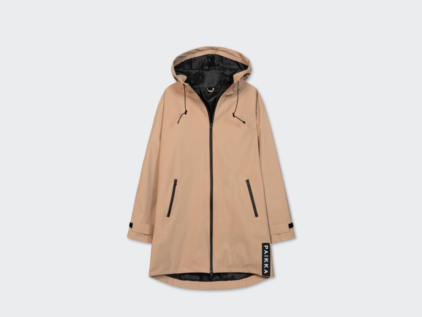Paikka Visibility Damen Regenmantel lite Taupe  reflektierend 1