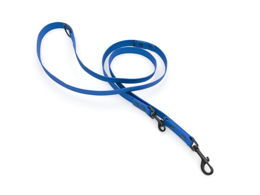 captns Biothane verstellbare Hundeleine Fundstück Azure 13mm/300cm Schwarz Bolzenkarabiner Schrauben 1