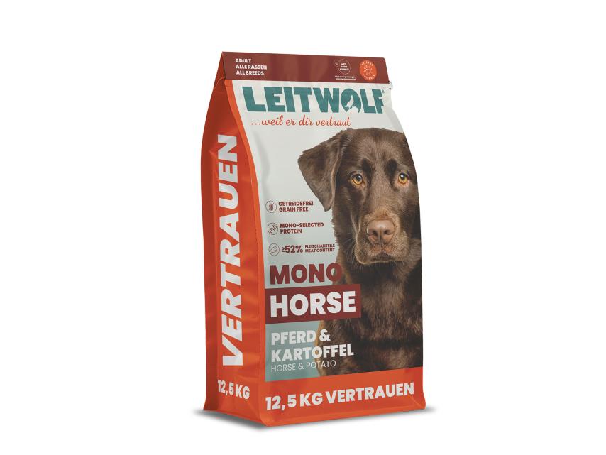 Leitwolf Mono Horse Adult Hundefutter Pferd & Kartoffel 1