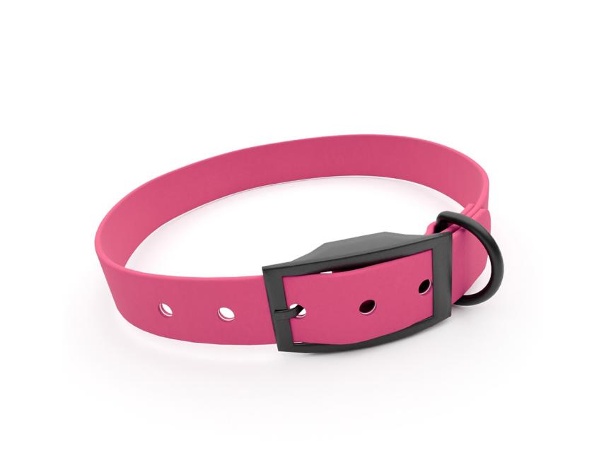 captns Biothane Hundehalsband Fundstück Passion 13mm/33-41cm Schwarz Nieten 1