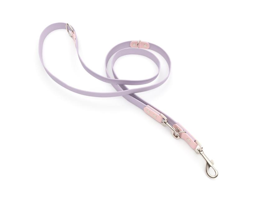 captns Biothane verstellbare Hundeleine Einzelstück Lavendel/Soft Blush16mm/250cm Edelstahl Schrauben 1