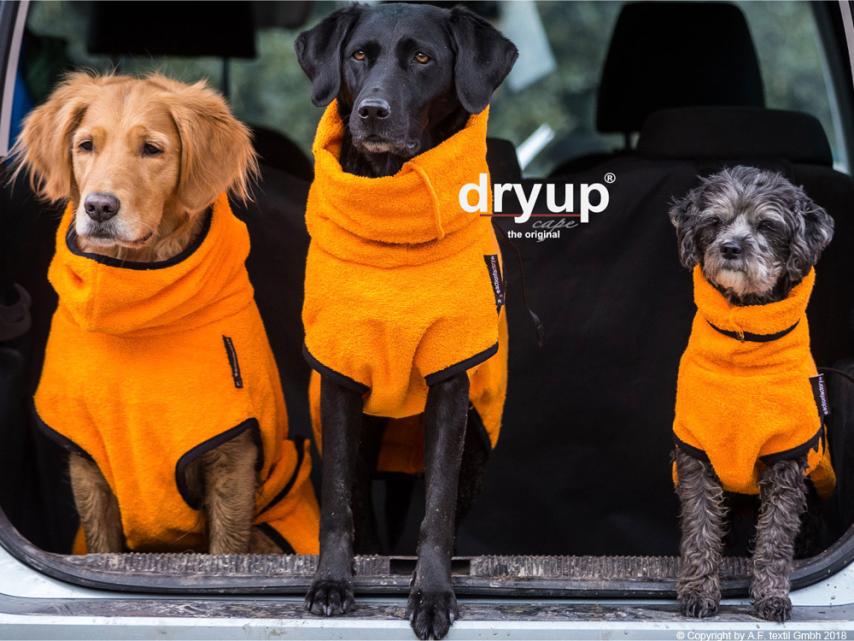 Dryup Cape Hundebademantel clementine XS 1