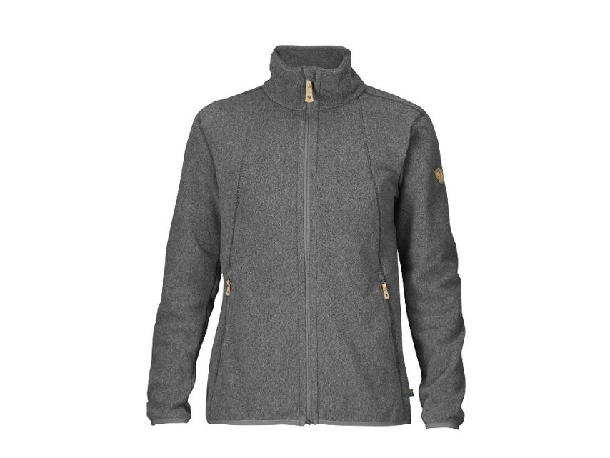 Fjällräven Stina Fleece Damen Jacke dark grey S 1
