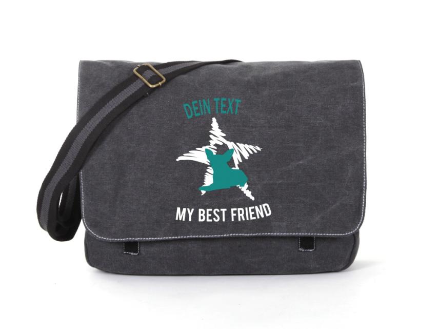 Chihuahua Canvas Tasche schwarz Dog Star 1