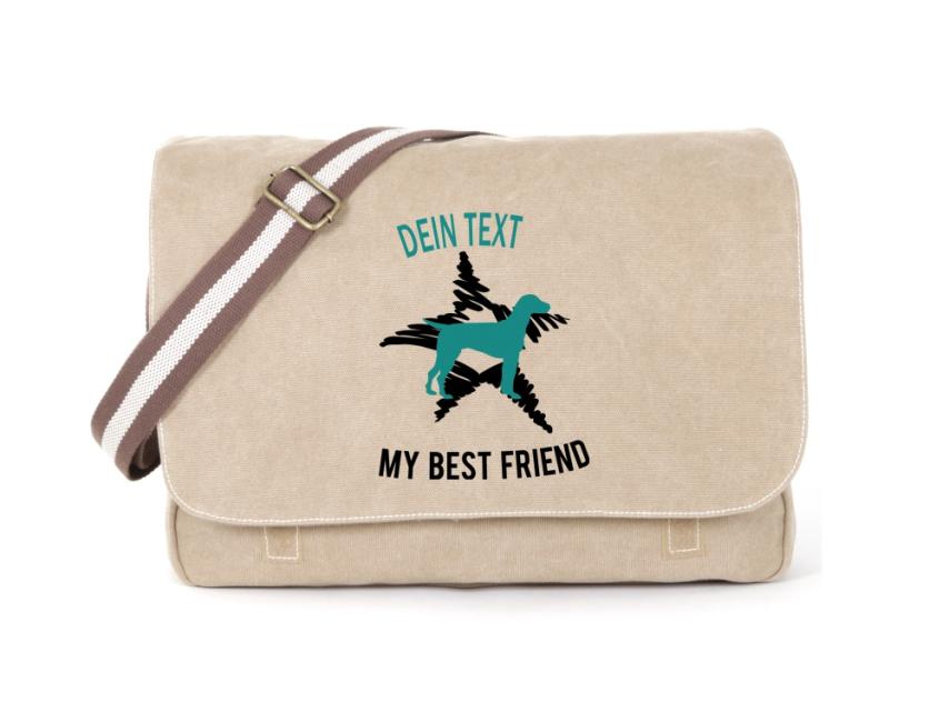 Dalmatiner Canvas Tasche sahara Dog Star 1