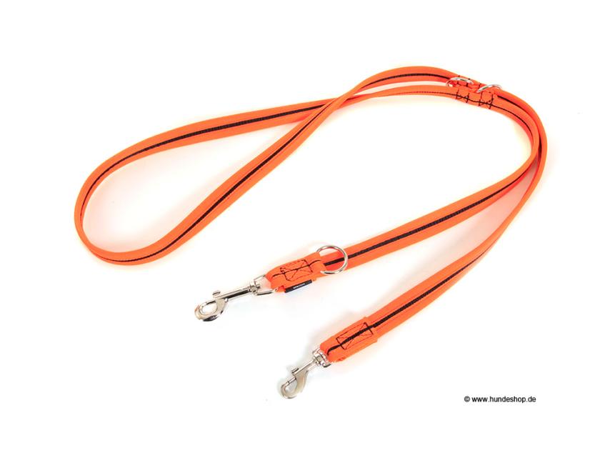 Grossenbacher Hundeleine schwarz/orange 20mm/200cm 1
