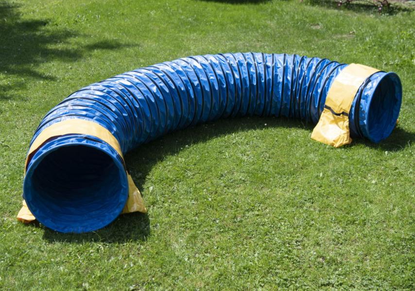 Profi Hunde Agility Tunnel FCI konform blau 1