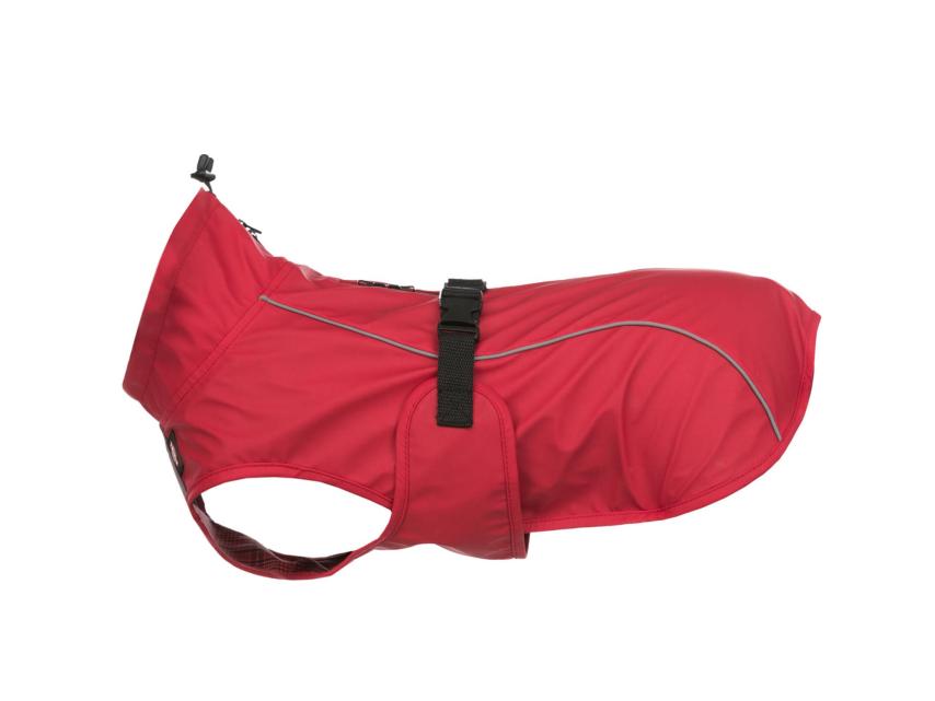 Woofmasta Reflektierender Hundemantel – Wasserdicht, Wärmend, Größe 20 Cm, Rot