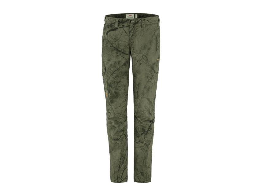 Fjällräven Damenhose Karla Hydratic green camo 1