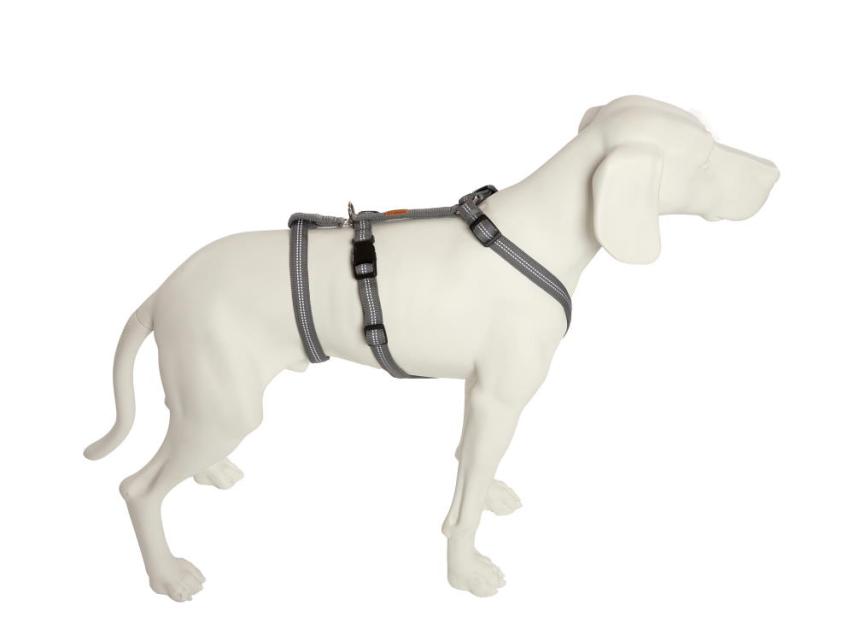 Feltmann Kreuzgeschirr Sicherheitsgeschirr NoExit Super Soft silber 55 - 75 cm 1