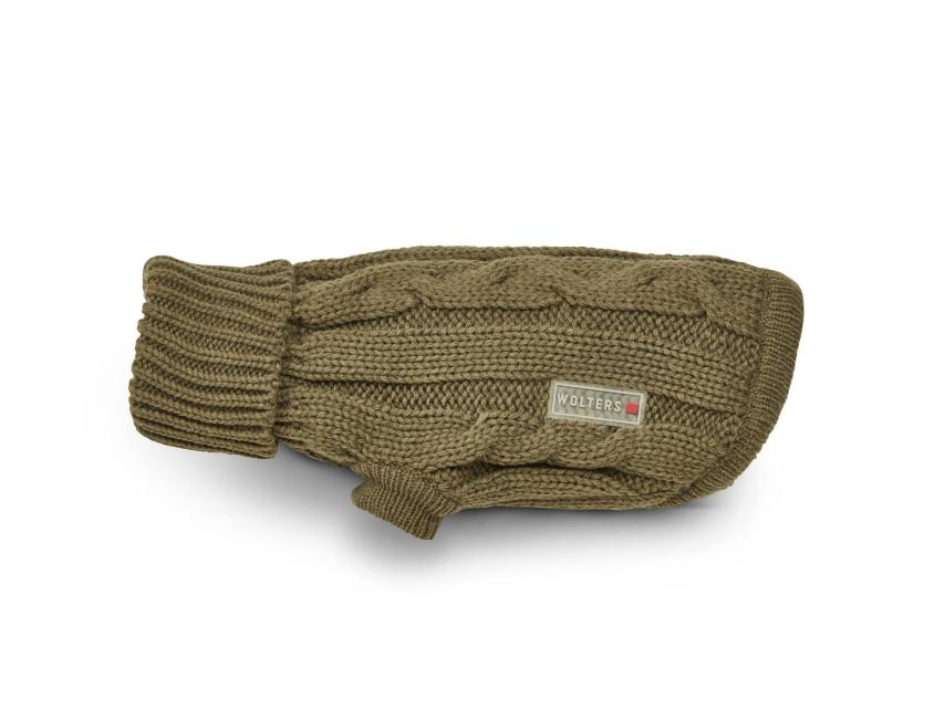 Wolters Zopf Strickpullover olive 1