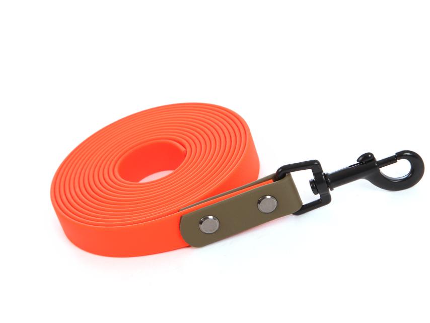 MJH Schleppleine Für Hunde - 3m Lang, 9mm Breit, Neon Gelb, Abwischbar (bis 12kg)