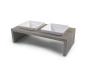 Replus Futterstation Meshidai True Doppelnapf grau 1