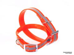 Relaxoo Biothane Reflex Hundehalsband orange 19mm breit 2
