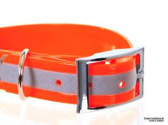 Relaxoo Biothane Reflex Hundehalsband orange 25mm breit 2