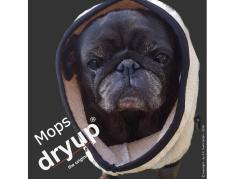 Dryup Cape Hundebademantel Mops spezial sand 2