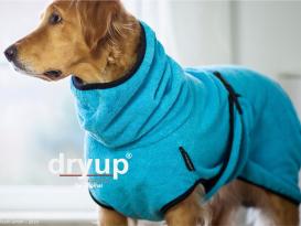 Dryup Cape Hundebademantel Cyan M 2