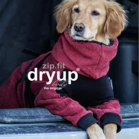 Dryup Body zip.fit Hundebademantel bordeaux XXL / 74 cm 2