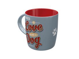 Pfotenschild Keramik-Tasse "Love Dog" 2